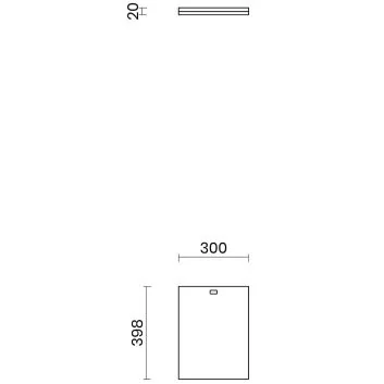 Drsna deska za rezanje TASCA 285.PW HDPE (Bela)