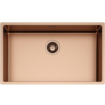 TASCA PVD enojno inox pomivalno korito CANOVA 70 COPPER