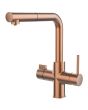 Ausziehbare Küchenarmatur TASCA GEA PVD COPPER mit Wasserfilter