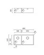 Edelstahl Küchenspüle Doppelbecken TASCA CANOVA 86 R