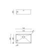 Küchenspüle einzelbecken aus edelstahl TASCA RAGGIO ZERO 70