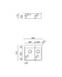 Doppelspülbecken aus Edelstahl TASCA ICON 58 IFL